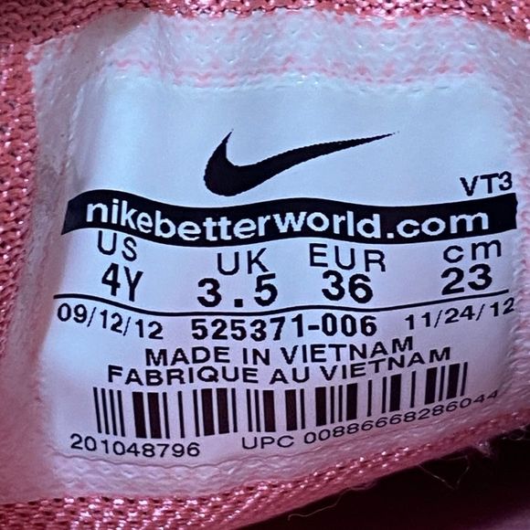 Nike LunarGlide 4 Youth 4/ Women's 6 Athletic Running Shoes Pink/Gray - Picture 14 of 14